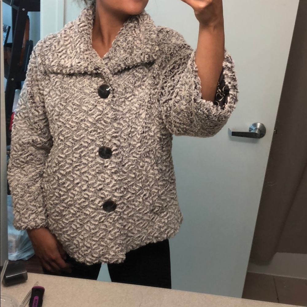 Patchington fuzzy brown oh so comfy 3/4 coat - Picture 6 of 6